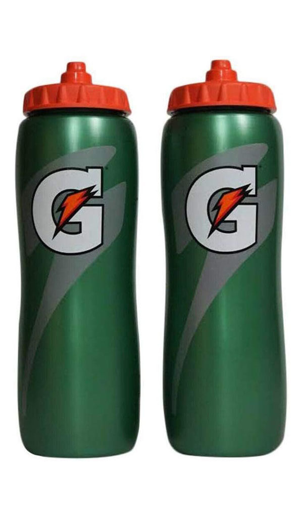 Gatorade 32 Oz Squeeze Water Sports Bottle - Pack of 2